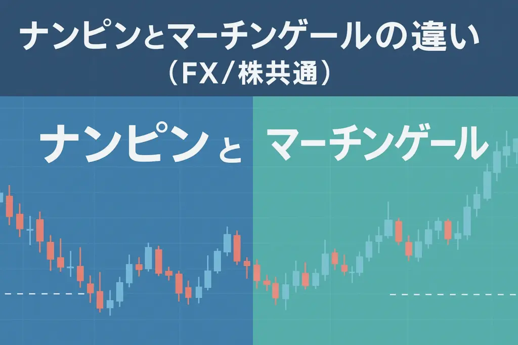 ナンピンとマーチンゲールの違い(FX/株共通)